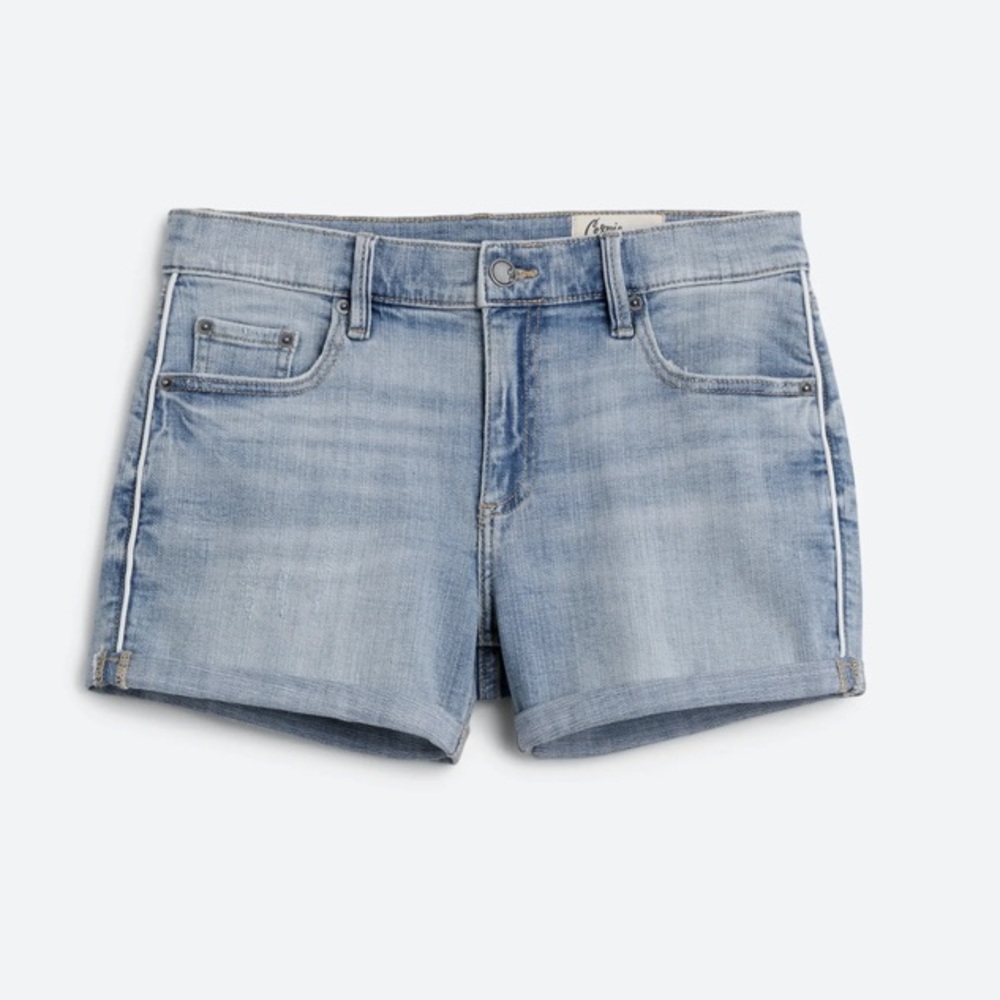 Cosmic blue love Jodie Short Side Piping